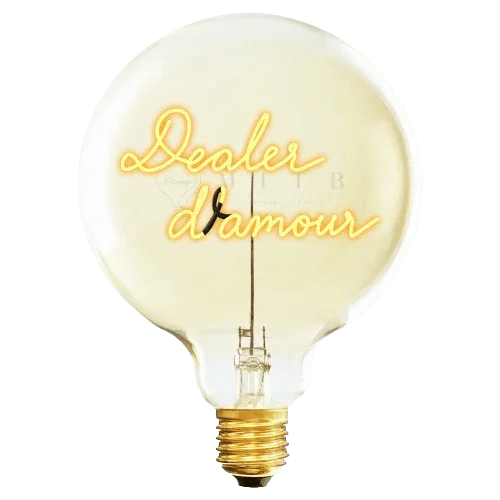 Ampoule décorative LED "Dealer d'amour" - Message In The Bulb
