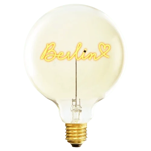 Ampoule décorative LED "Love Berlin" - Message In the Bulb