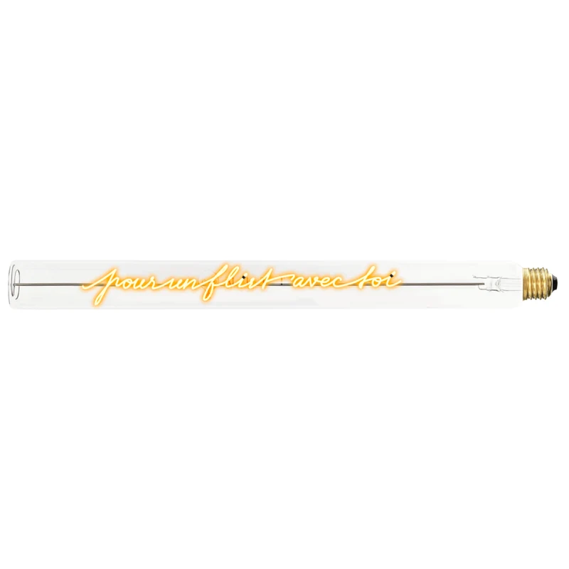Ampoule décorative LED “Pour un flirt avec toi” – Message In The Tube