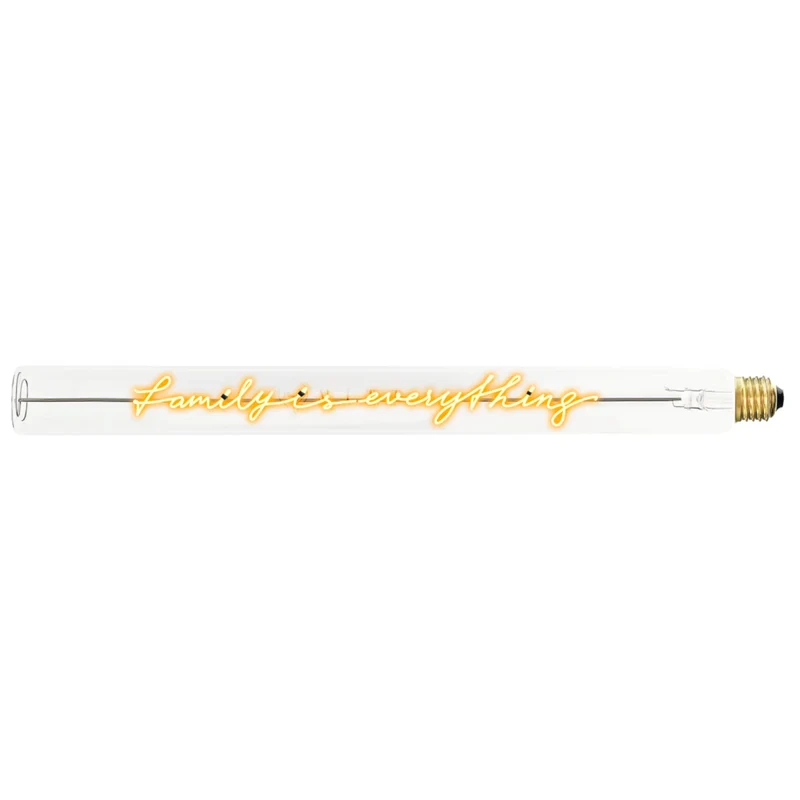 Ampoule décorative LED “Family is everything” – Message In The Tube