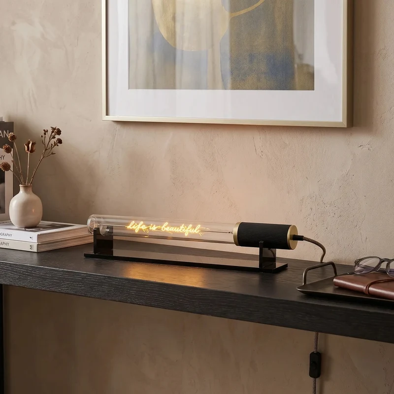 Ampoule décorative LED “Life is beautiful” – Message In The Tube
