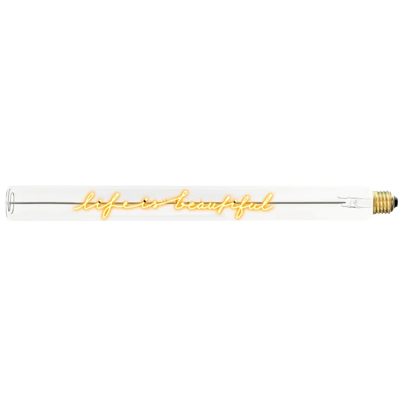 Ampoule décorative LED “Life is beautiful” – Message In The Tube