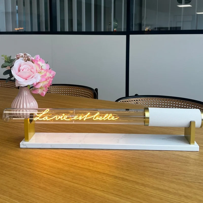 Ampoule décorative LED “La vie est belle” – Message In The Tube