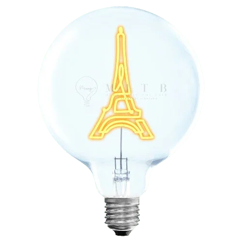 Ampoule décorative LED sans fil "Eiffel Tower" - Message In The Bulb