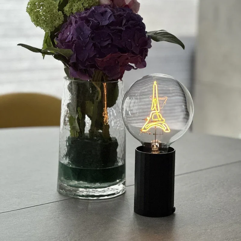 Ampoule décorative LED sans fil "Eiffel Tower" - Message In The Bulb