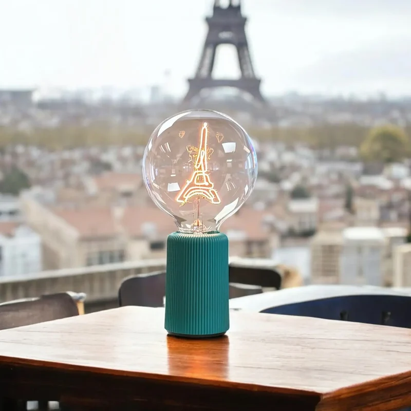 Ampoule décorative LED sans fil "Eiffel Tower" - Message In The Bulb