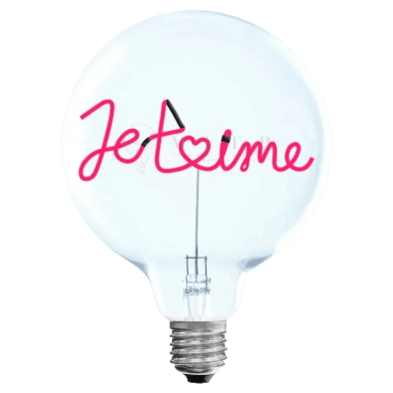 Ampoule décorative LED sans fil "Je t'aime" - Message In The Bulb