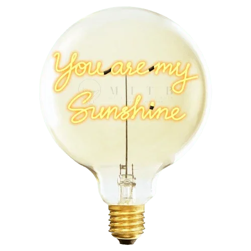 Ampoule décorative LED "You are my Sunshine" - Message In The Bulb