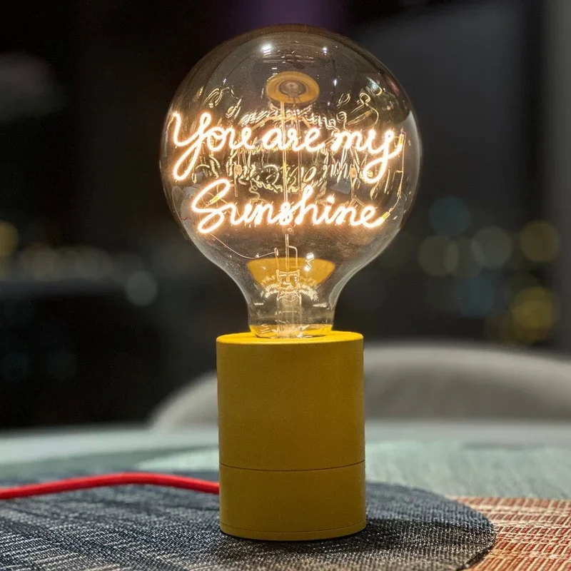 Ampoule décorative LED "You are my Sunshine" - Message In The Bulb