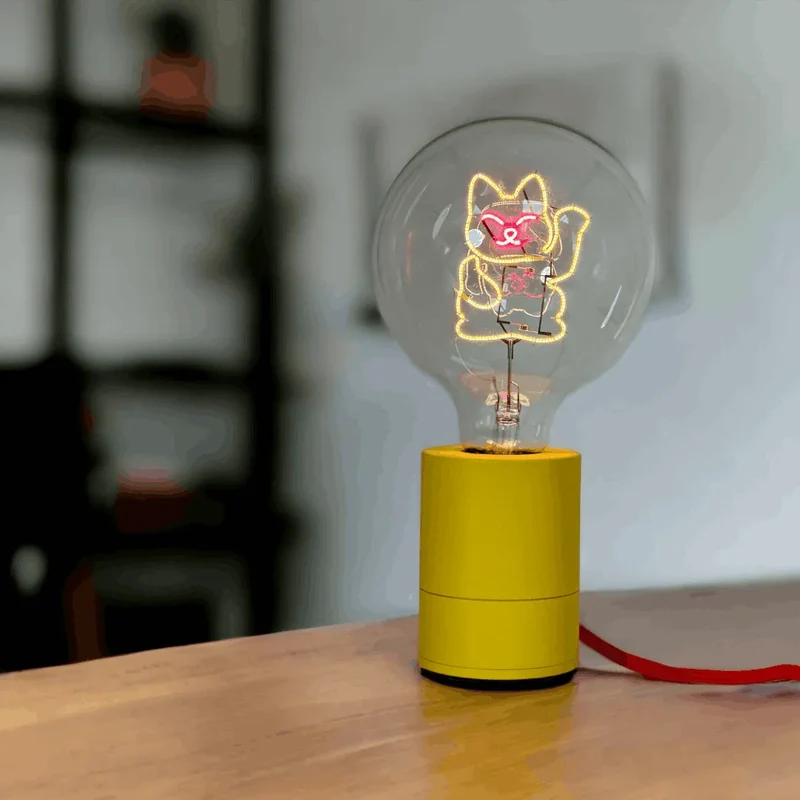 Ampoule décorative LED "Lucky Cat" - Message In The Bulb