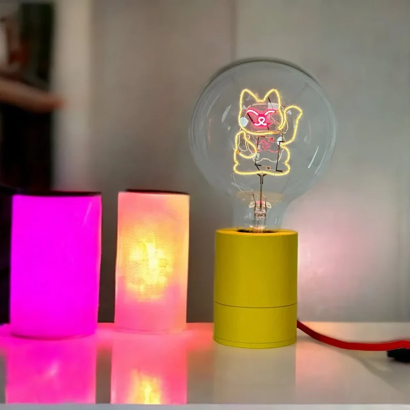 Ampoule décorative LED "Lucky Cat" - Message In The Bulb