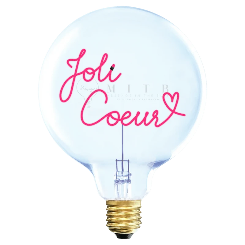 Ampoule décorative LED "Joli Coeur" - Message In The Bulb