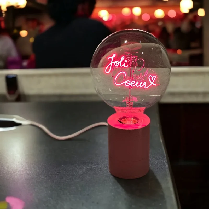 Ampoule décorative LED "Joli Coeur" - Message In The Bulb
