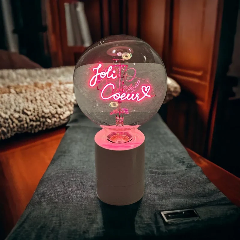 Ampoule décorative LED "Joli Coeur" - Message In The Bulb