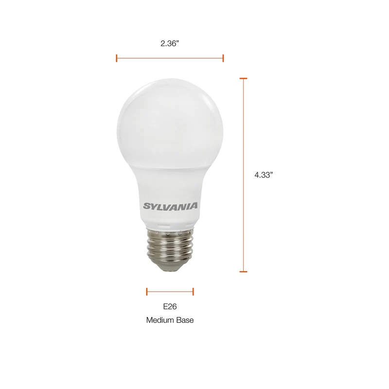 SYLVANIA LED Light Bulb, A19, 14W, 10 Year, Non-Dimmable, 2700K, Soft White - 4 Pk