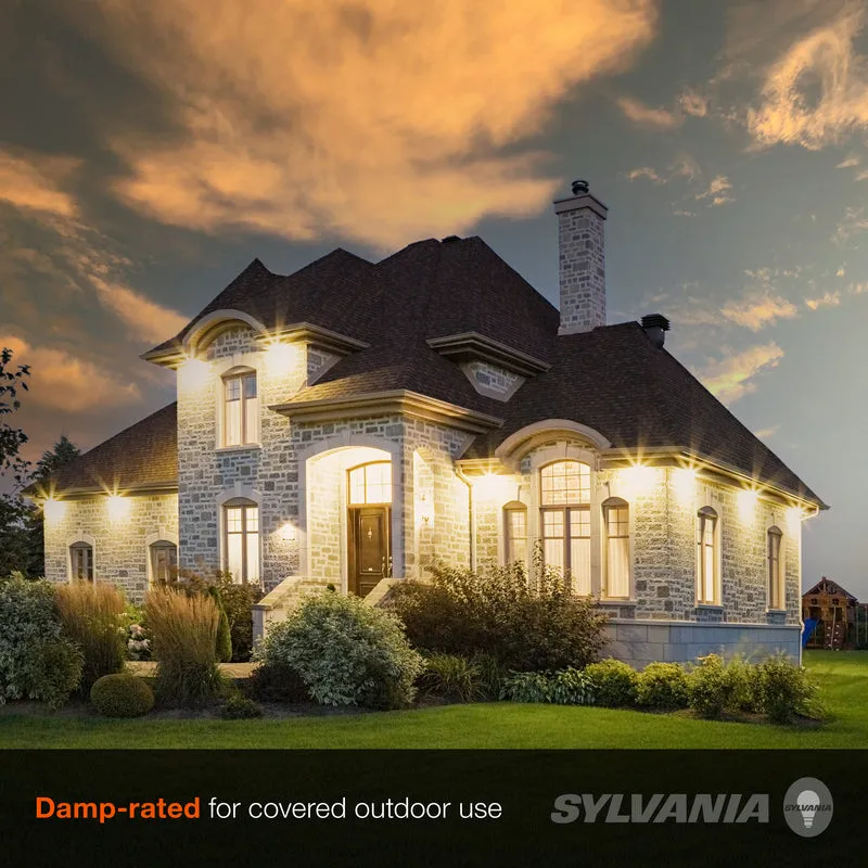 SYLVANIA LED A19 Light Bulb, 75W = 12W, Non-Dimmable, Frosted Finish, 1100 Lumens, 2700K, Soft White - 4 Pk