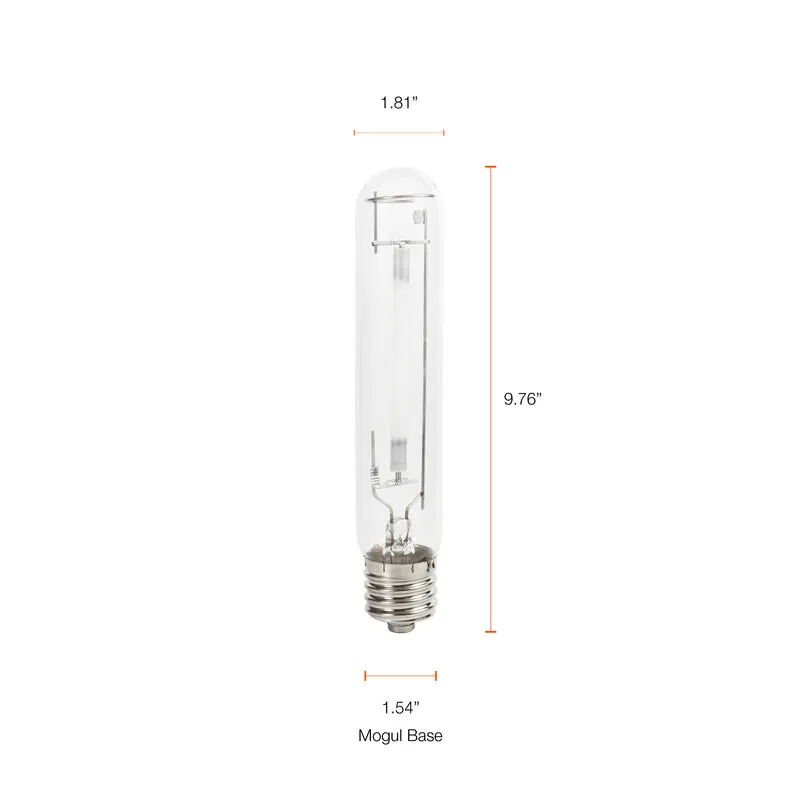SYLVANIA 400W Plantastar High Pressure Sodium Grow Light, T14.5, 50,000 Lumens, E39 Base, 100 Volts, 2100K, Clear - 1 Pk
