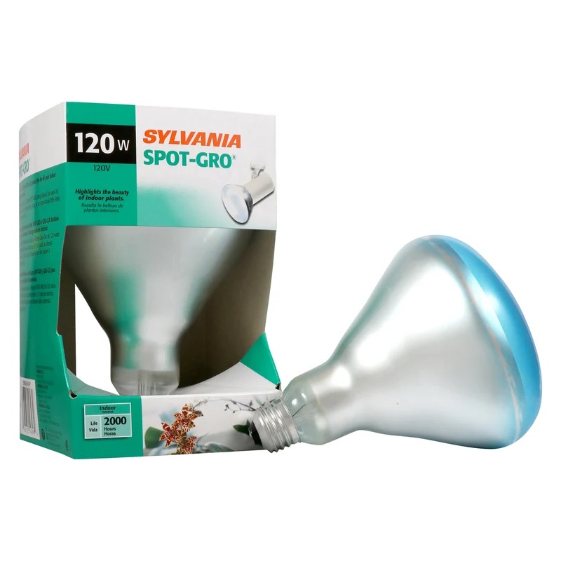SYLVANIA Spot-Gro 120W Grow Light Bulb, Incandescent BR40 Reflector Lamp, 120 Volts, Frosted, Soft White - 1 Pk
