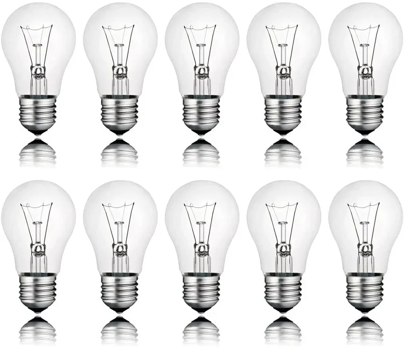 Ampoule à filament incandescent standard E27 et B22 (Pack de 10)