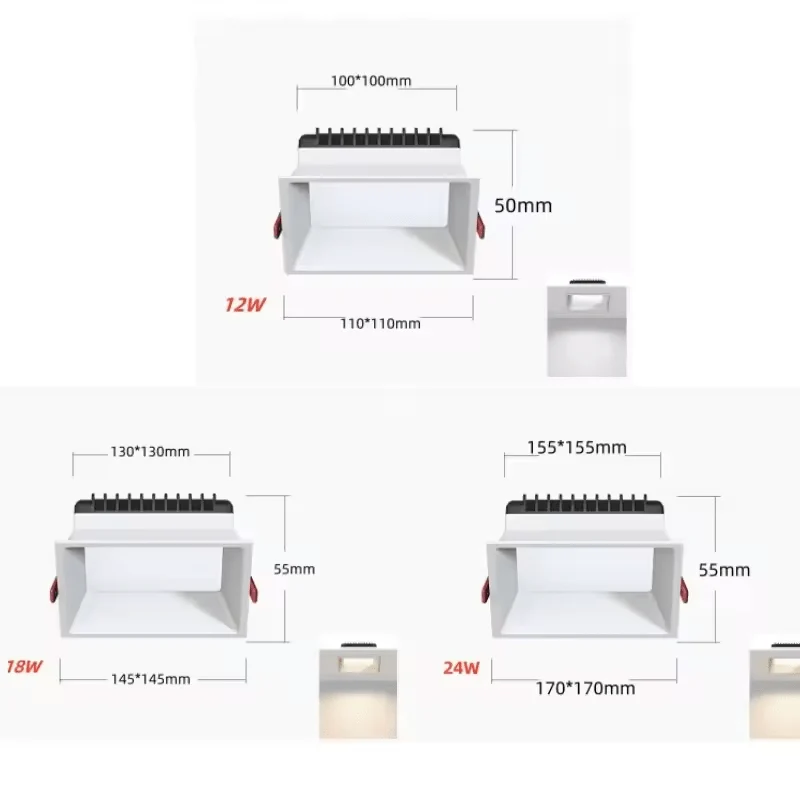 Spot Led Carré