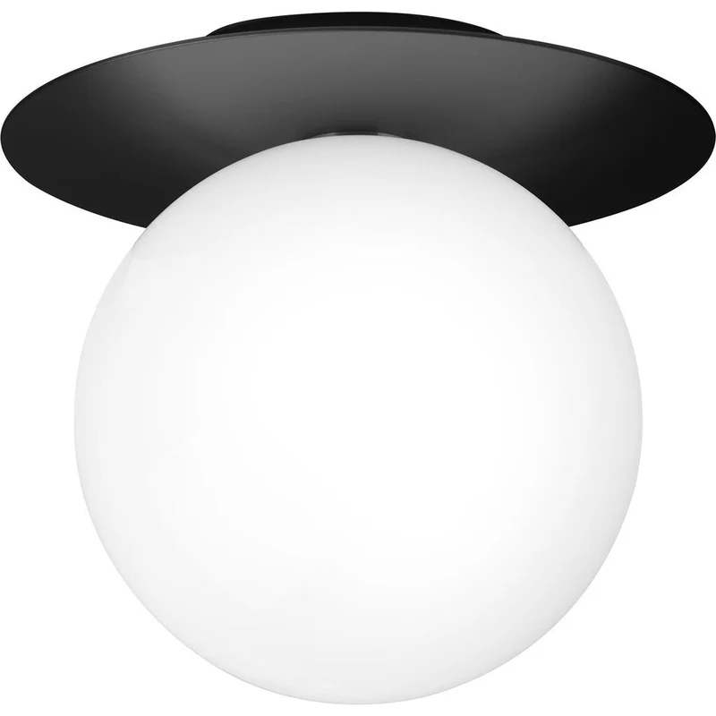 LIILA 1 LARGE VÆGLAMPE IP44 SORT/OPAL