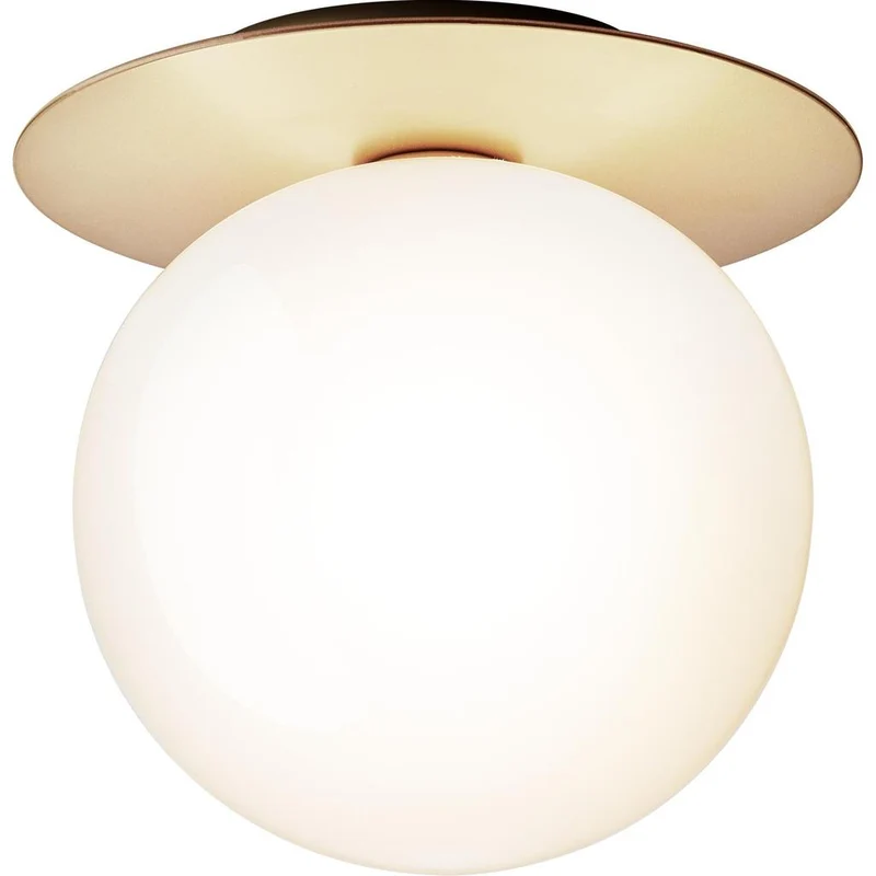 LIILA 1 LARGE VÆGLAMPE IP44 NORDISK GULD/OPAL