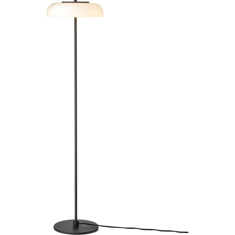 BLOSSI GULVLAMPE SORT/OPAL LED DÆMP