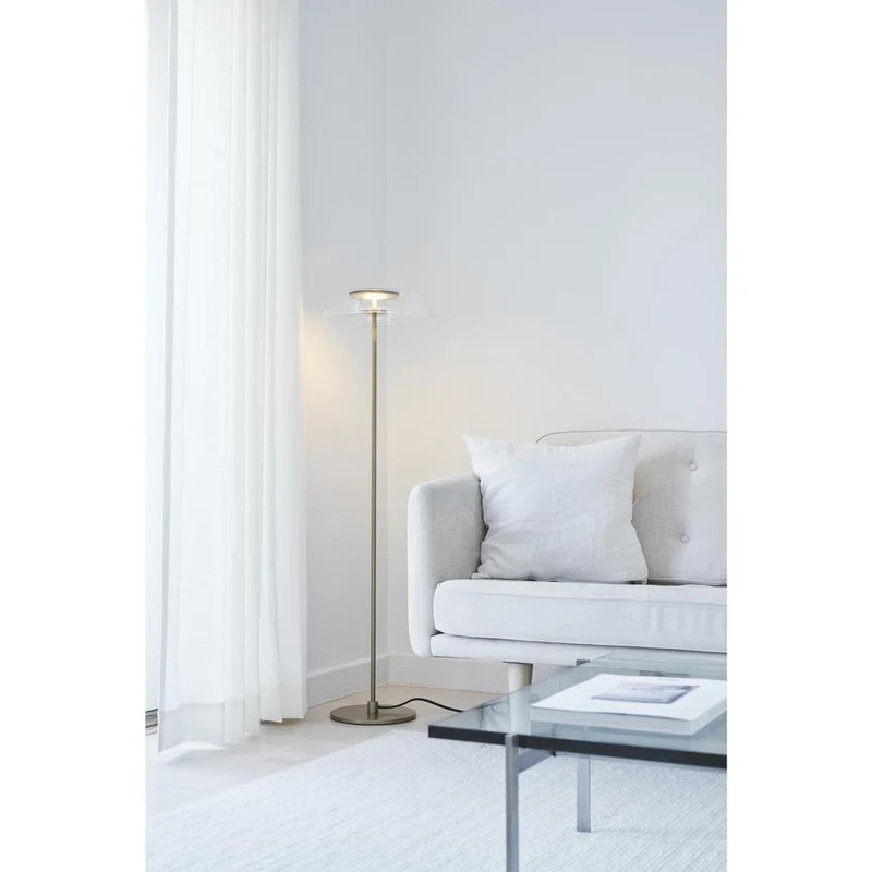 BLOSSI GULVLAMPE NORDIC GULD/KLAR LED DÆMP