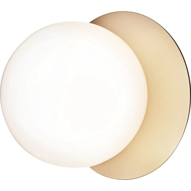 LIILA 1 MEDIUM VÆGLAMPE IP44 NORDISK GULD/OPAL