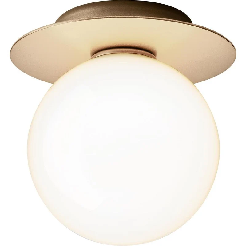 LIILA 1 MEDIUM VÆGLAMPE IP44 NORDISK GULD/OPAL