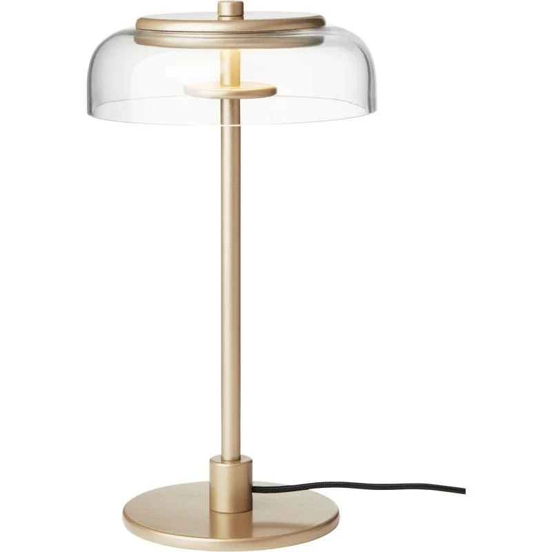 Blossi Bordlampe - Nordic Guld/Klar LED med indbygget dæmper