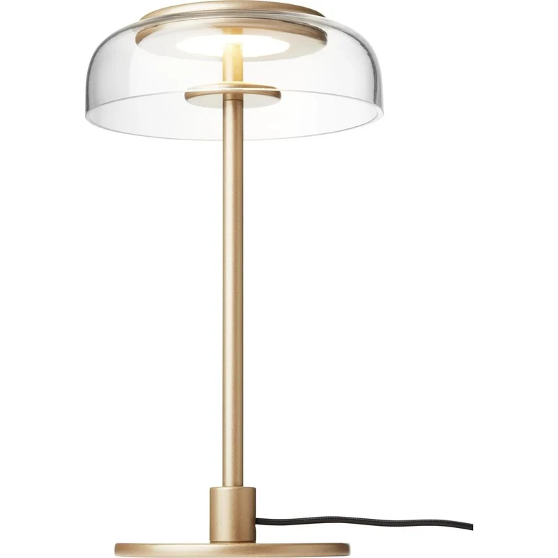 Blossi Bordlampe - Nordic Guld/Klar LED med indbygget dæmper
