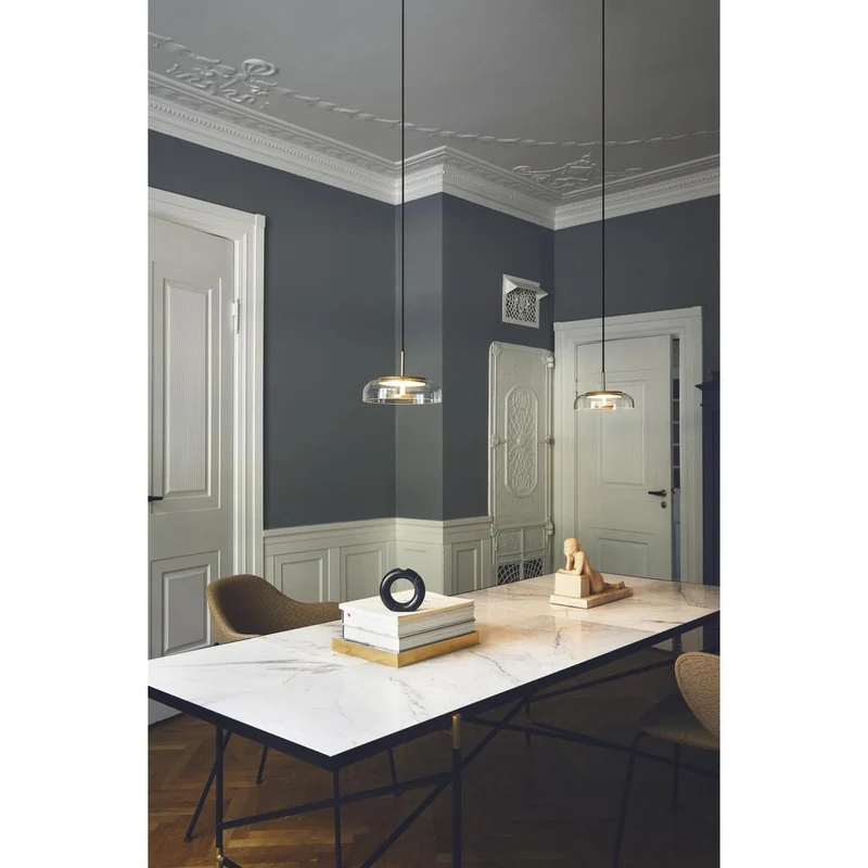 BLOSSI 1 PENDEL NORDIC GULD/KLAR LED