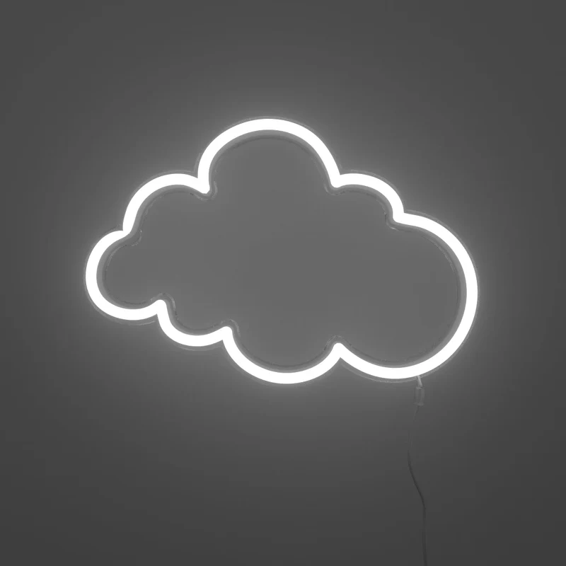 Cloud (blanc chaud) - signe en néon LED