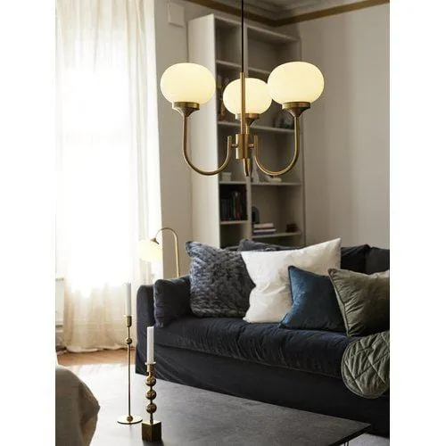 Lustre suspension dore pour Salon