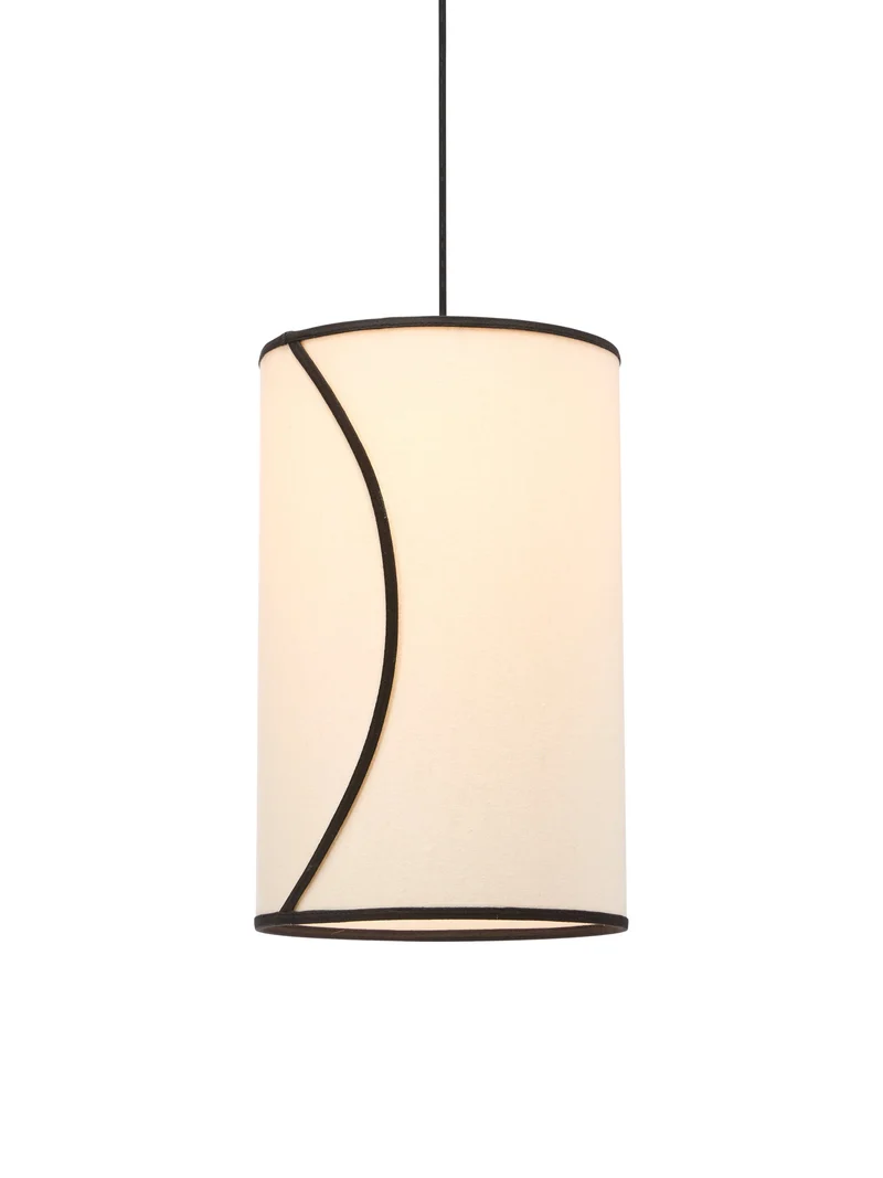 Suspension coton blanche et noire Salon