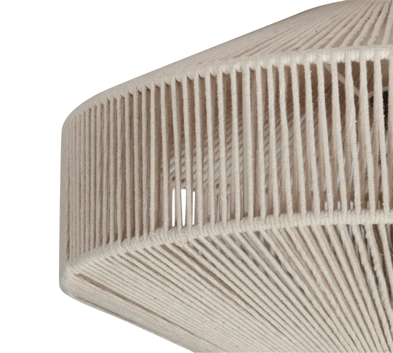 Plafonnier rotin moderne pour Salon