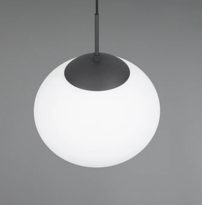 Suspension noir verre pour Chambre