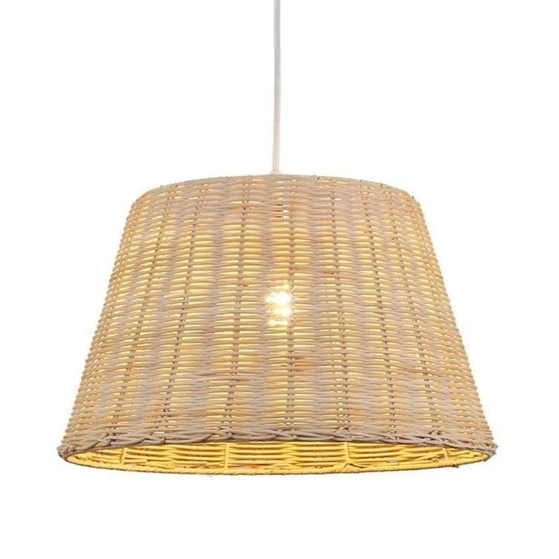 Luminaire suspension rotin pour Salle Manger
