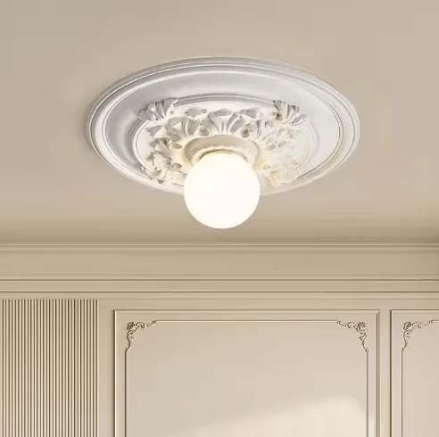 Plafonnier blanc LED pour couloir