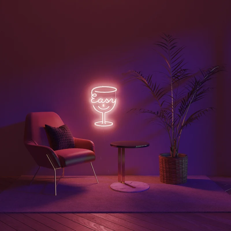Easy by Ceizer, signe en néon LED
