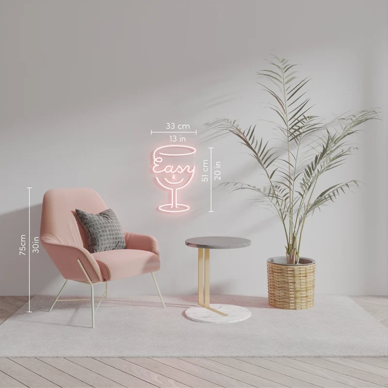 Easy by Ceizer, signe en néon LED