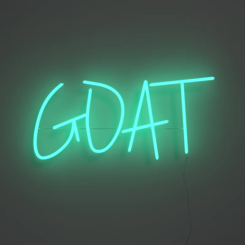 GOAT, signe en néon LED