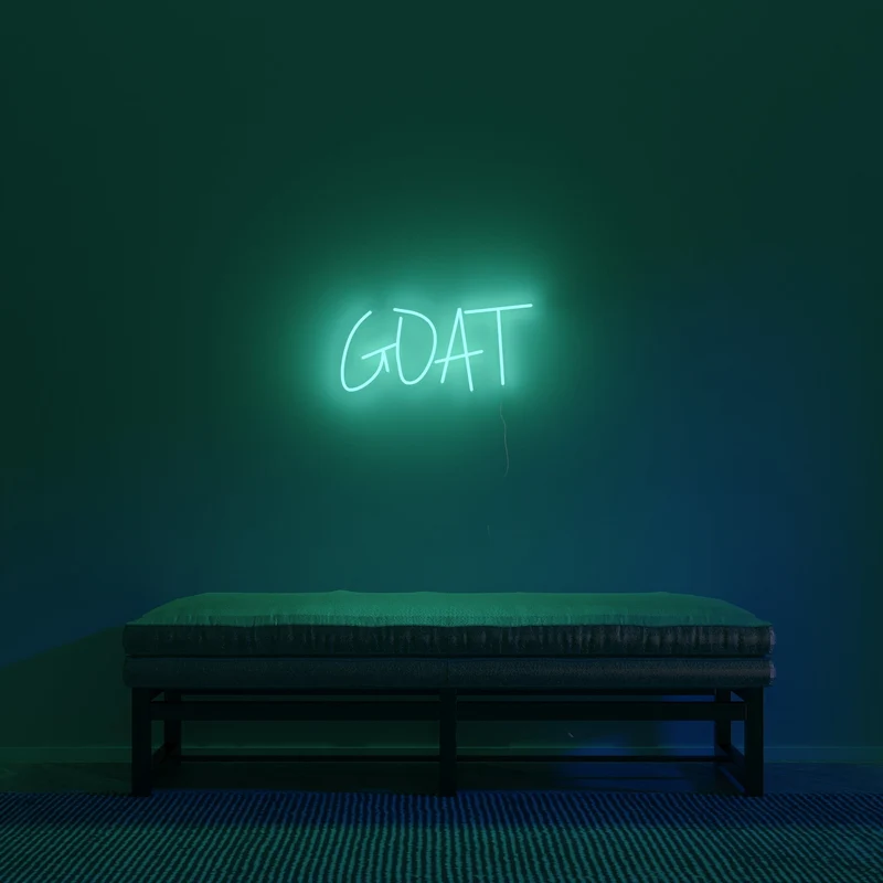 GOAT, signe en néon LED