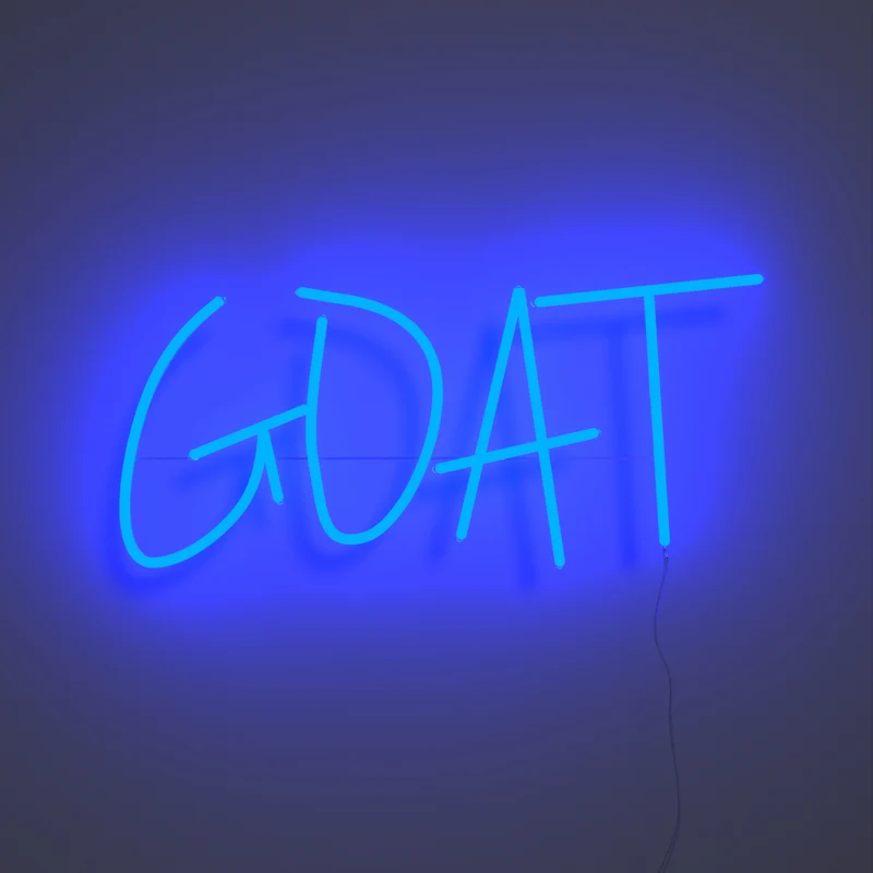 GOAT, signe en néon LED