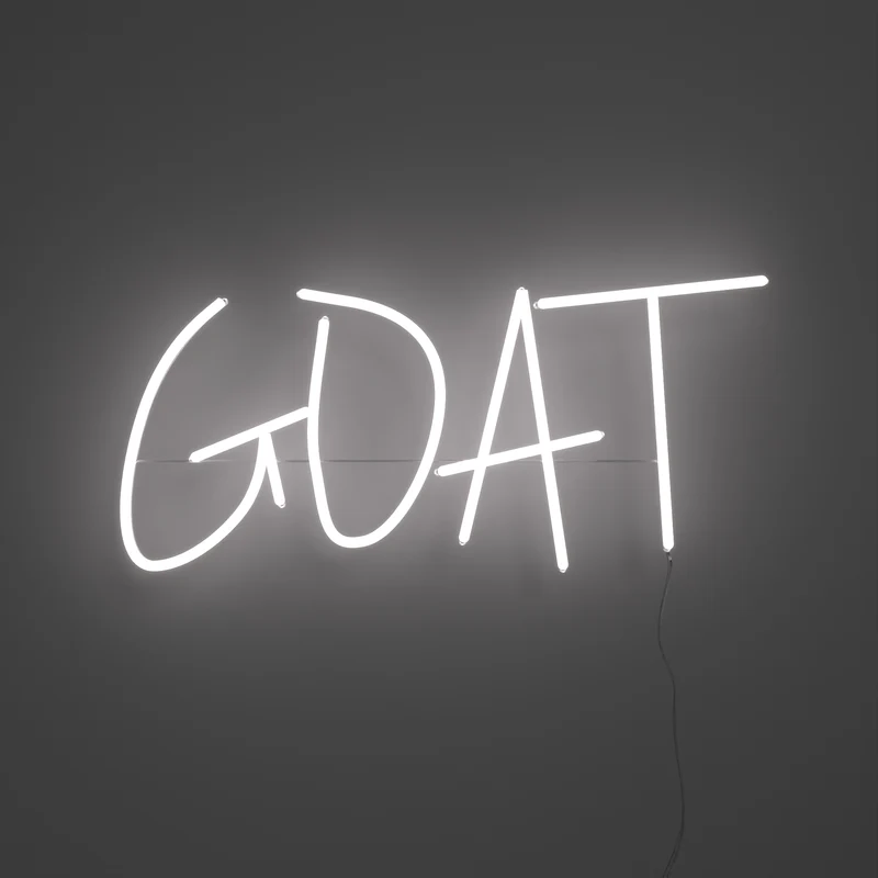 GOAT, signe en néon LED
