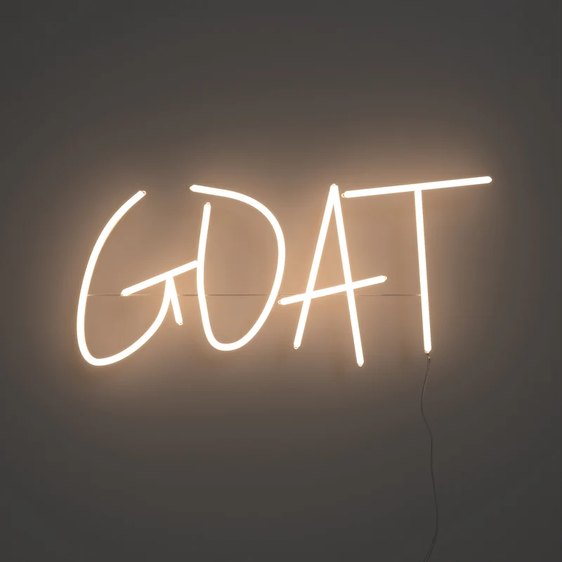 GOAT, signe en néon LED