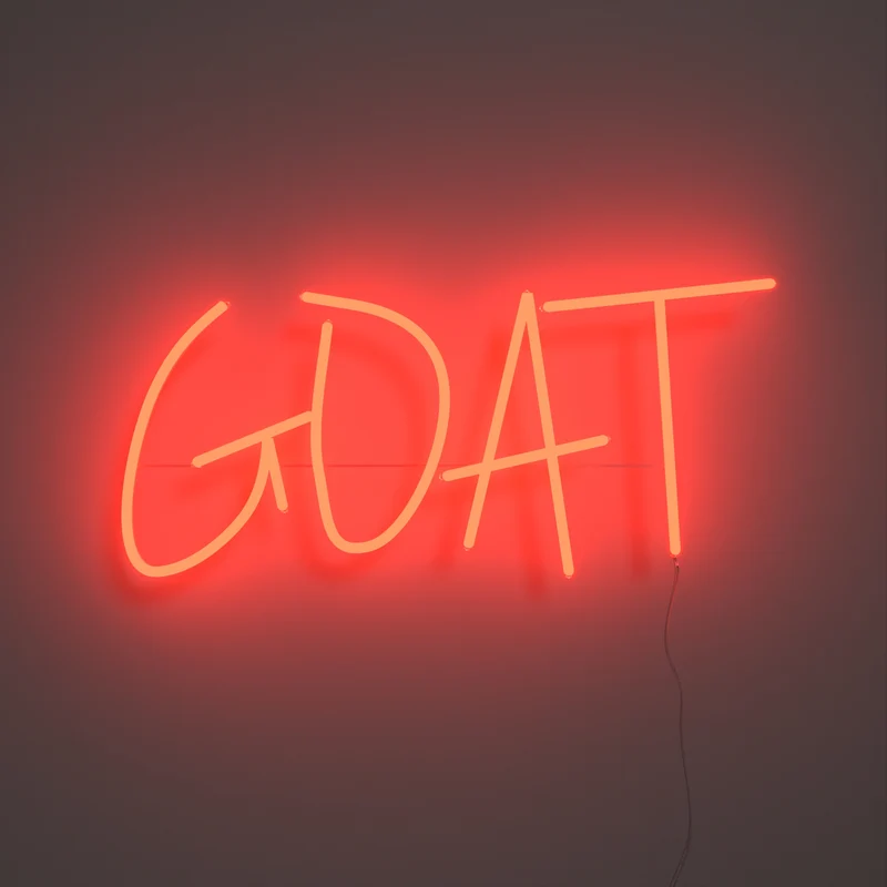 GOAT, signe en néon LED