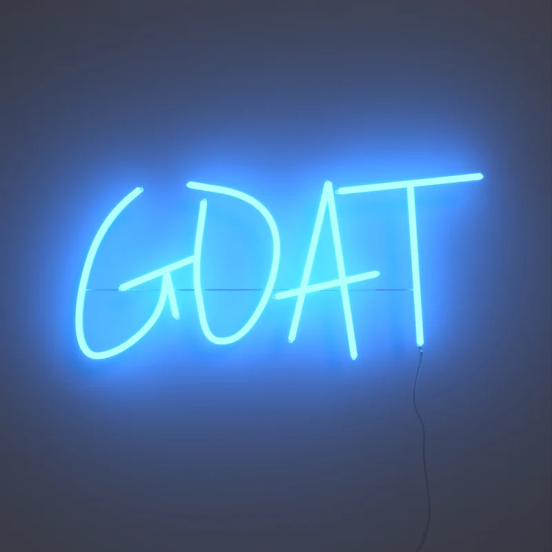 GOAT, signe en néon LED