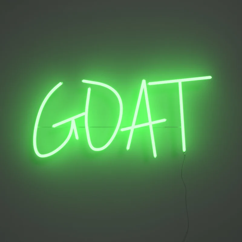 GOAT, signe en néon LED
